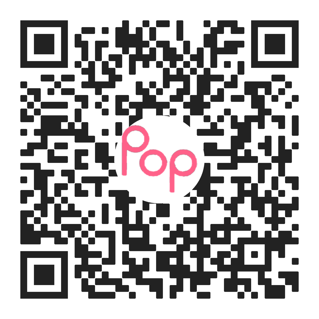 Poplin referral QR code. Scan to get $10 off your first laundry order.
